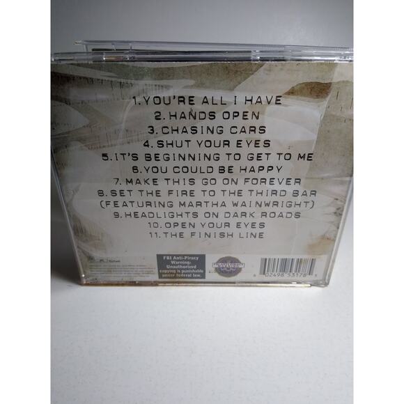 Snow Patrol - Eyes Open CD 2006 Includes Chasing Cars Rock A&M Fiction - Picture 4 of 4